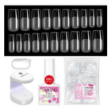 Saviland Gel X Nail Kit No Need File,soft Gel Tips Nail Tip