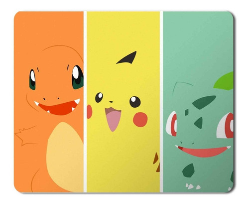 Mouse Pad Pokemon Bulbasaur Y Pikachu