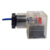 Conector Plug Eletrico 12-24v Com Led Para Solenoide