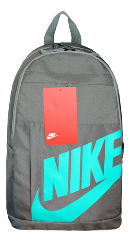 Mochila Nike Elemtal Sportwear Original Color Gris / Menta  