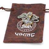 Collar Vikingo Con Dije Martillo Mjölnir De Thor Dorado