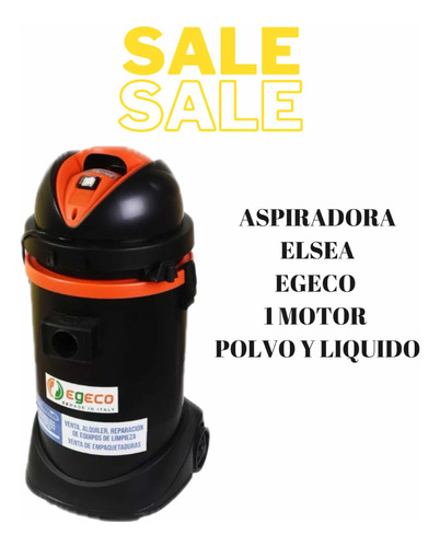 Aspiradora Egeco Industrial 37 Litros 1 Motor