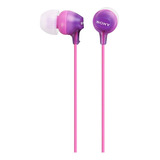 Auriculares In Ear Sony De 9mm Internos Mdr-ex15lp Color Violeta Oscuro