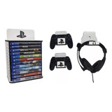 Suporte Porta Controle Jogo Videogame Gamer Para Ps4 Branco