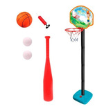 Set Beisbol Y Basketball 2 En 1 Juguete Niños Deporte