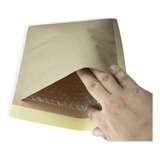 Kit 15 Envelopes Kraft 130g Bolha 45 Micras C/ Lacre 19x25cm