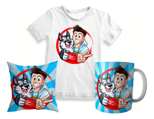 Remera + Almohada + Taza Personalizada