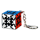 Yealvin Llavero 3x3 Gear Cube, Mini 3x3 Llavero Gear Cube Tw