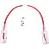 Cable De Parcheo Slim Utp Cat6 - 20 Cm Rojo Diámetro