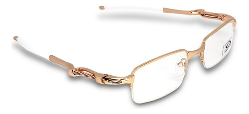Armação De Grau Oculos Descanso Lupa Molinha X-metal Dourado