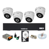 Kit 4 Cam Intelbras Vhd 3130d Dome Dvr 4ch Intelbras C/ Hd