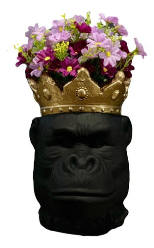 Gorila Maceta Chango Decoración Maceta Decorativa Animal Rey