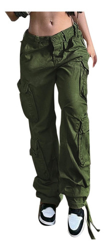 Pantalones De Mujer Cargo Pants Harén Casual De Moda Dama