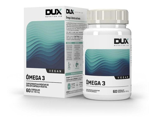 Vegan Omega 3 - Pote 60 Cápsulas Dux Nutrition Sabor Sem Sabor