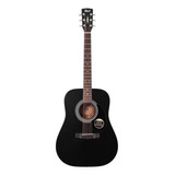 Guitarra Electroacústica Cort Standard Ad810e Ad810e Para Diestros Black Satin Satin