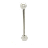 Kit 10 Piercing Médio Bolinha Prateado Aço Cirúrgico B0191