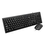 Combo De Teclado Y Raton Con Cable V7, Negro