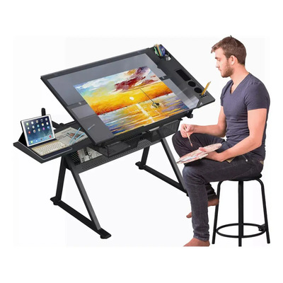 Restirador Vidrio Templado 102x60 Con Banco Profesional | Envío gratis
