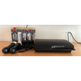 Playstation 3 Usada + 15 Juegos + Kit Moove