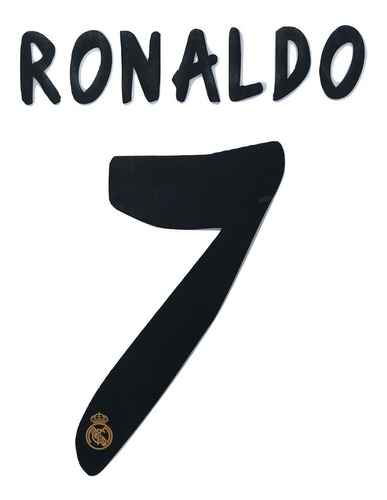 Tipografía. Numero Real Madrid 2013 - 2014. Décima. Ronaldo