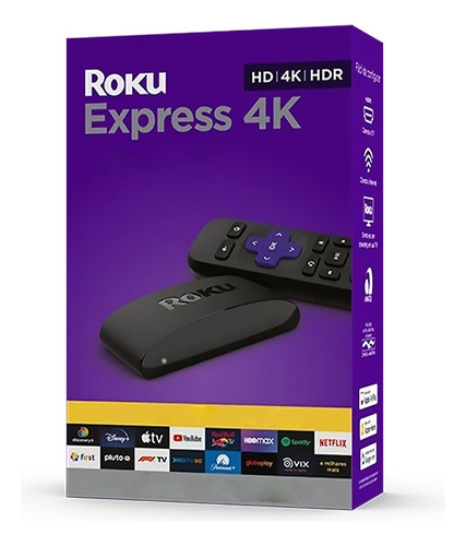 Roku Express 3940br 4k Uhd Hdr Streaming Com Controle Remoto