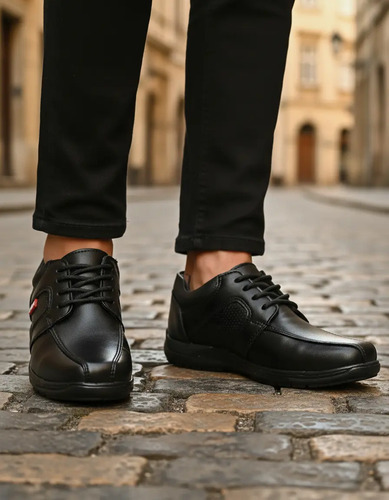 Escolar Zapatos De Joven/niño Cómodo Agujeta Cosido Moderno