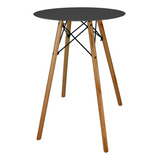 Mesa 60cm Redonda Bistro 100cm Base Eiffel Alta Bar Bgc