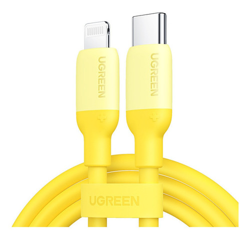 Cable Lightning Carga Rápida Usb Tipo C 1m Amarillo Ugreen