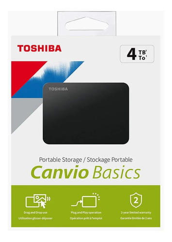 Disco Rigido Externo Toshiba Canvio 4tb Usb 3.0 Hdtb540xk3ca