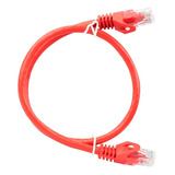 Patch Cord Cable Parcheo Red Utp Cat 6 0.5 Mts Rojo