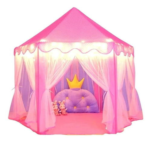 Barraca Infantil Tenda Iluminada Casinha Menina Com Luzes 