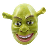Máscara De Látex Verde De Cabeza Completa Para Cosplay