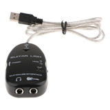 Para Guitar Grabación Usb Midi Interface Adaptador De