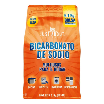 Bicarbonato De Sodio Just About Foods 6.1 Kg | Envío gratis
