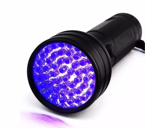 Lanterna Uv 21 Leds Ultra Violeta - Dinheiro Falso Luz Negra Cor Da Lanterna Preta Cor Da Luz Roxa