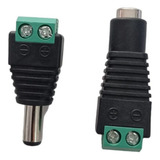 Conector Dc Bornera Para Cctv X10 Pares Macho/hembra