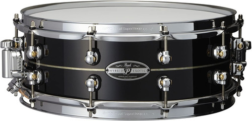 Redoblante Pearl Hybrid Exotic 14x5 10 Torres Hek1450 Ebony