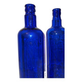 Botella Vidrio Azul Agua Solarizada Solar Lunar Ho'oponopono