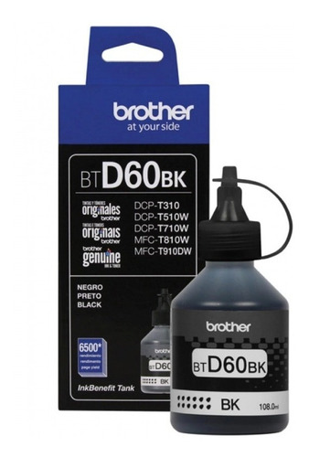 Tinta Original Brother T310 T510 T710 T910 Btd60bk / Bt5001