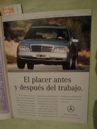 Publicidad Mercedes Benz C180 C200 C220 C280 Año 1995