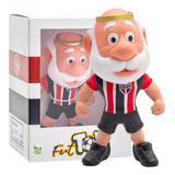 Boneco Mascote De Futebol São Paulo Camisa Listrada Fut Toy