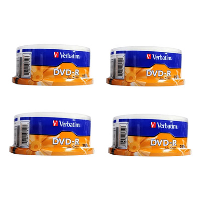 Dvd-r Virgen Marca Verbatim 100 Piezas | Envío gratis
