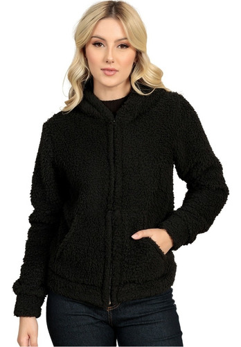 Casaco Feminino Inverno Blusa De Frio Teddy Pelúcia Cores