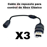 3 X Cable Adaptador Compatible Con Control Xbox Clasico