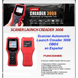 Scanner Launch Creader 3008 Con Bateria Tester