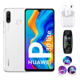 Huawei P30 Lite Dual Sim, 128 Gb, Color Perla, 6 Gb D