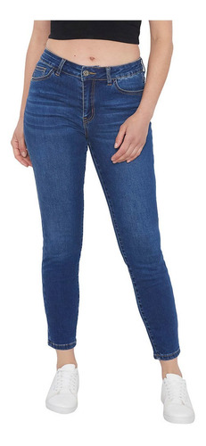 Jeans Mujer Skinny Azul Oscuro Corona