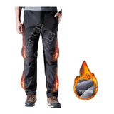 Pantalon Hombre Softshell Termico Forrado Micropolar