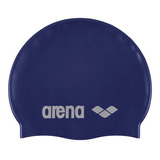 Gorra De Entrenamiento Arena Classic Silicone Color Azul Marino Talla Uni Diseño De La Tela Liso