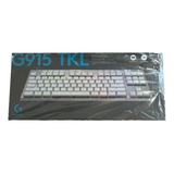 Teclado Gamer Logitech G915 Tkl Rgb Branco (lacrado)